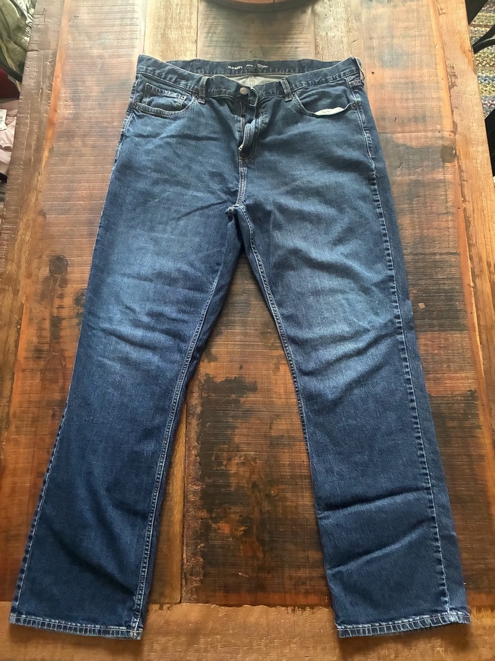 Old Navy Straight Built-in Flex Jeans 40x32